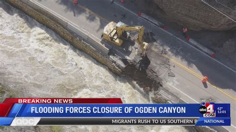 Ogden River Damages Canyon Road Youtube