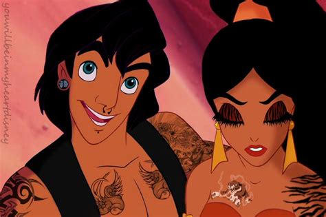 For The Love Of Disney Alternative Aladdin And Jasmine Punk Disney Cute Disney Wallpaper