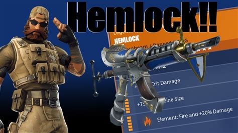 Hemlock Review And Best Perks Fortnite Save The World Youtube