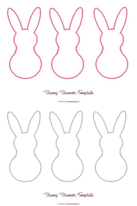 The easter bunny foot stencil idea featured below is the free printable includes 1 bunny foot that you can cut by hand using the free printable pdf template or upload the free svg file to cricut design. An Easter DIY Bunny Banner + Free Printable ~ Miss Sue Living