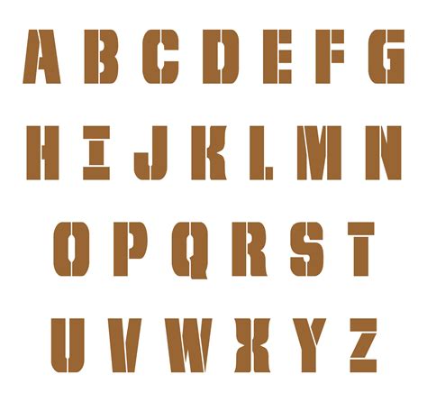 Free Large Printable Letter Stencils 10 Best Free Printable Alphabet