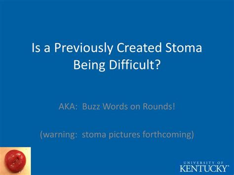 Ppt The Difficult Stoma Powerpoint Presentation Id257323