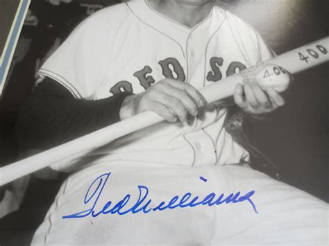 Lot Detail Ted Williams Autographed Picture Brearley Collection 400