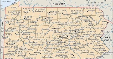Detailed Map Of Eastern Pennsylvania