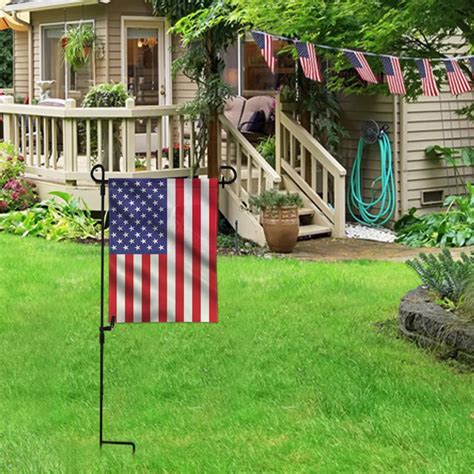 Wrought Iron Garden Flag Stand 37x14 Inch Anley Flags