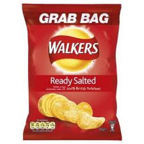 Walkers Grab Bag Ready Salted Flavour Crisps 50g Approved Food