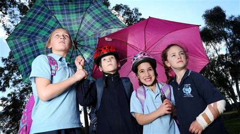 Chirnside Park Primary School Students Take To Umbrellas