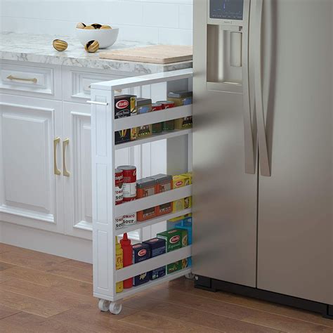 Musehomeinc Compact Space Kitchen Pantry4 Tier Kitchen Removable