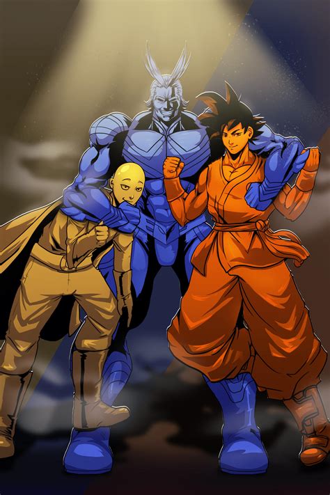 Powerfull Crossover Saitamaall Might And Goku By Aizenart On Deviantart