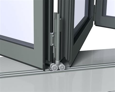 Sliding Glass Door Track Roller Rail Folding Door Hardware Folding