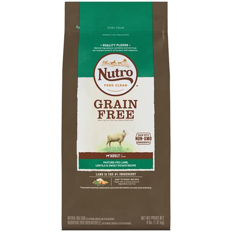 Nature's recipe grain free easy to digest dry dog food with real meat, sweet potato & pumpkin. Nutro Grain Free Adult Pasture-Fed Lamb, Lentils & Sweet ...
