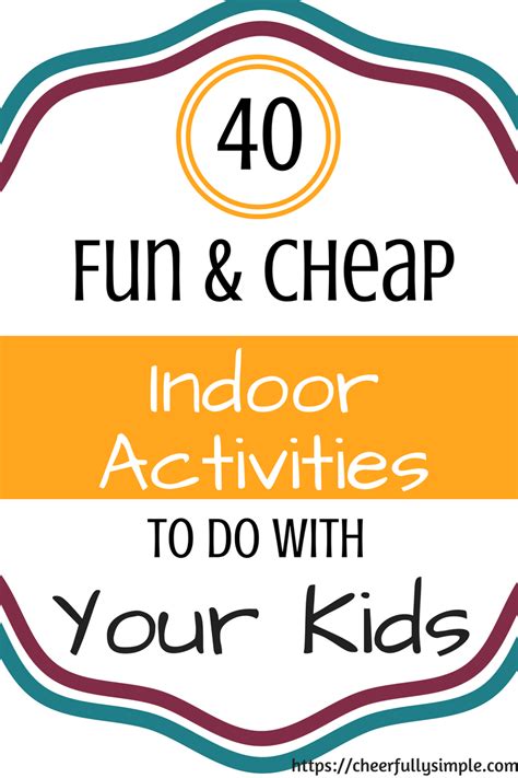 Cards with big numbers help those with low vision. 40 Fun Indoor Activities for Kids of ALL AGES | Indoor ...