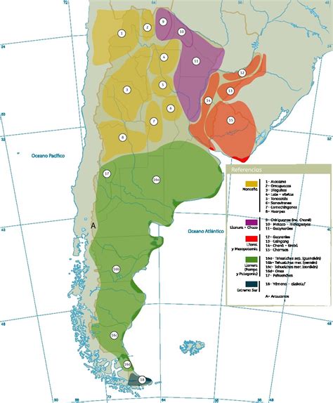 Mapa De Pueblos Originarios Geografía Social