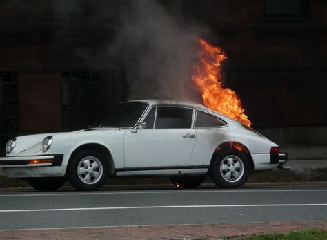 Flickriver Photoset Porshce Car Fire By Bettlebrox