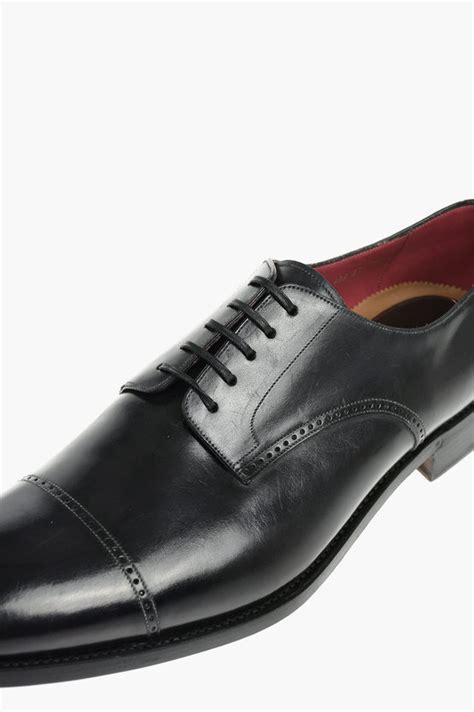 Corneliani Leather Derby Shoes With Leather Soles Men Glamood Outlet