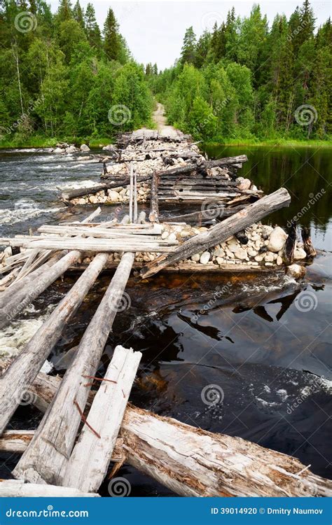 Broken Wooden Bridge Stock Photo Image Of Travel Russia 39014920