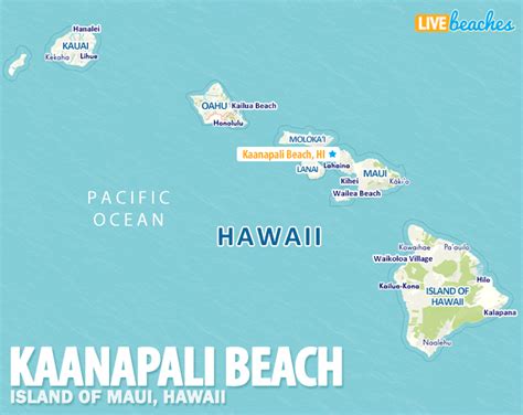 Map Of Kaanapali Beach Hawaii Live Beaches