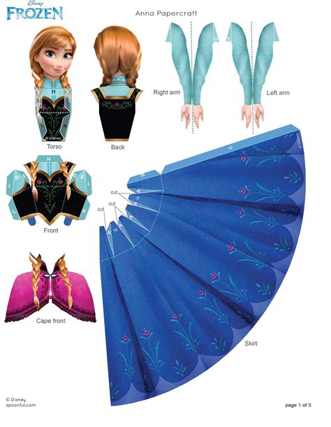 Color your own disney princess paper dolls with these three designs by cory jensen. Anna Papercraft - Princess Anna Photo (35801319) - Fanpop