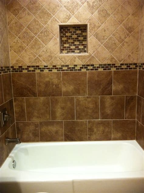 You will also learn how to mark out a tiling plan for your floor to ensure all cuts are even and that once laid, all tiles are square. Floor to ceiling Tile bath - Traditional - Bathroom ...