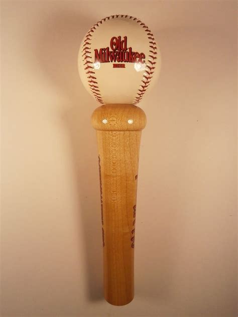 Old Milwaukee Beer Figural Baseball And Bat Tap Handle