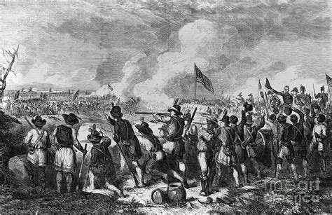 Engraving Of The Battle Of New Orleans By Bettmann