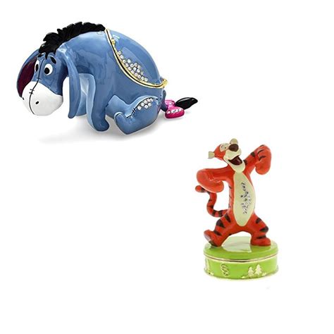 Disney Winnie The Pooh Tigger Eeyore Figurine Jewellery Trinket Box £19