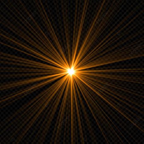 Light Lens Flare PNG Transparent Lens Flare Light Rays On A Black Background Star Sun Lens