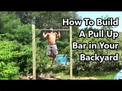 It also has an affordable price tag. How To Build A Pull Up Bar in Your Backyard - YouTube