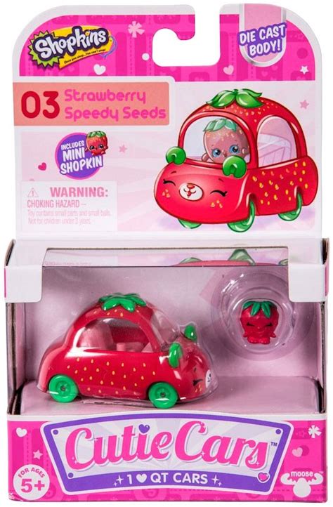 Shopkins Cutie Cars Strawberry Speedy Seeds Figure Pack 03 Ebay