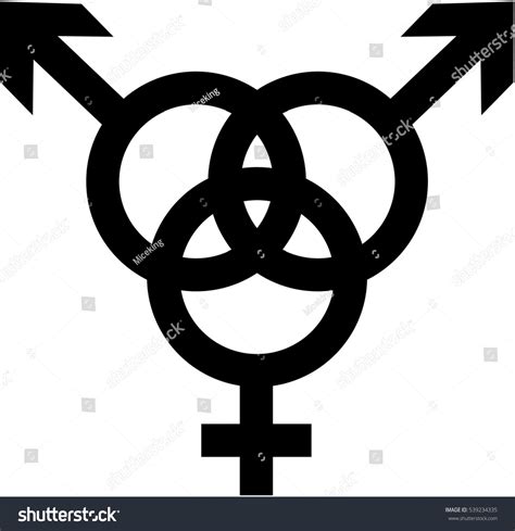 Bisexual Man Woman Man Stock Vector Royalty Free 539234335 Shutterstock