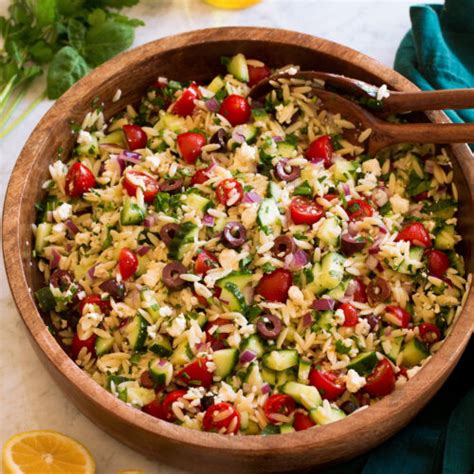 Greek Orzo Salad With Feta Cooking Classy