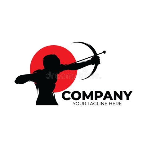Archery Logo Design Template Inspiration Stock Vector Illustration Of