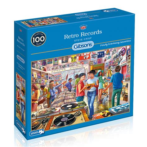 Why are jigsaw puzzles so good for kids? RETRO RECORDS 1000 PIECE JIGSAW PUZZLE - GIBSONS