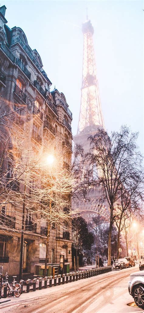 Eiffel Tower Winter Wallpapers Wallpaper Cave