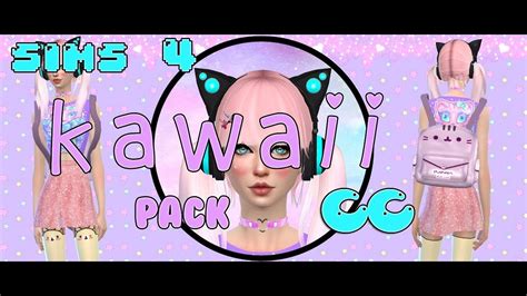Sims 4 Kawaii Pack Ccmods Custom Content P H O E N I X X Youtube