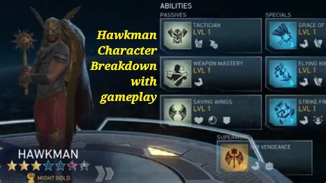 Hawkman Character Breakdown On Injustice 2 Mobile Youtube