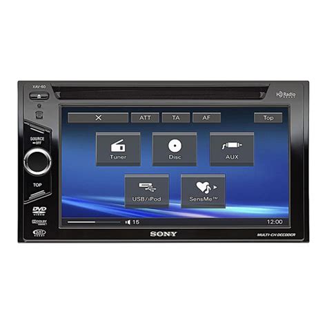 Sony Xav 60 Car Video System Installationconnections Manualslib