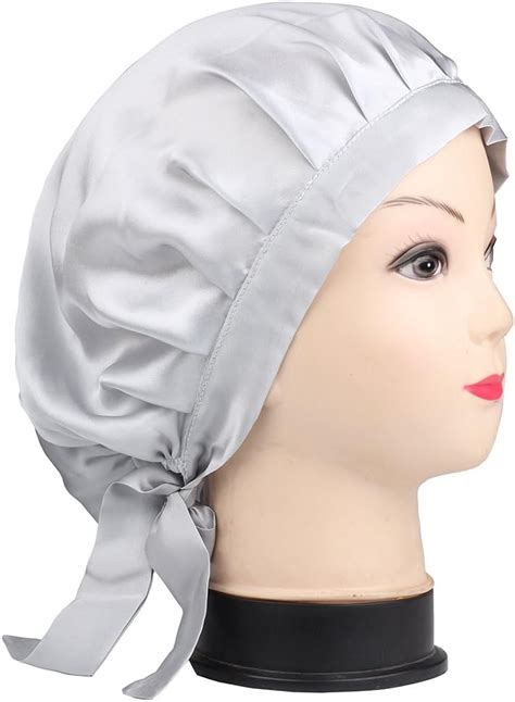 Yanibest Hair Cover Bonnet Satin Sleep Cap Adjustable Stay On Silk