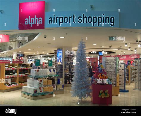 Duty Free Shop Terminal Two Manchester Airport England Stock Photo