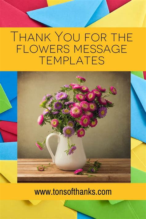 Thank you note for flowers from boss. Thank You for the flowers message templates