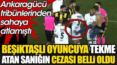 Beşiktaş maçında tekme atanın cezası belli oldu