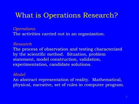Ppt Lecture 1 Operations Research Powerpoint Presentation Free