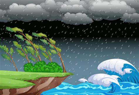 A Stormy Night Background 298497 Vector Art At Vecteezy