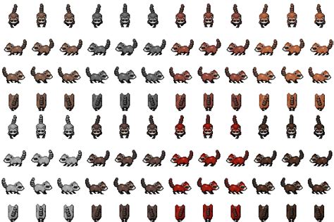 Raccoons Sprite Rpg Tileset Free Curated Assets For Your Rpg Maker Mv