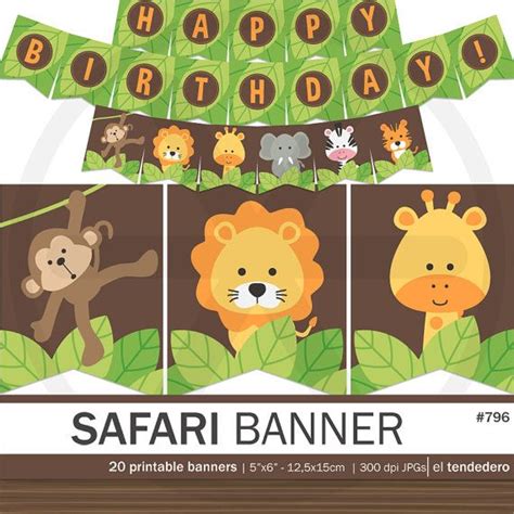Free Printable Safari Banner