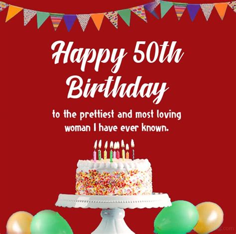 Happy 50th Birthday Wishes And Messages Wishesmsg