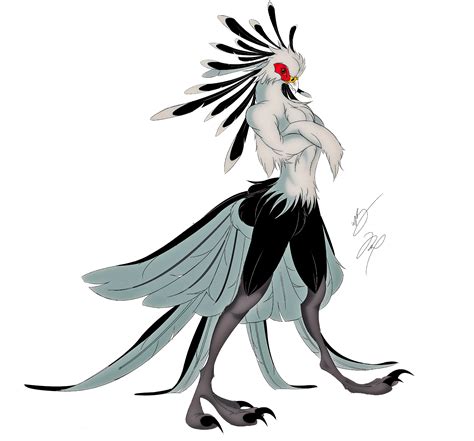 Secretary Bird Returns Color By Gunzcon On Deviantart Character Art