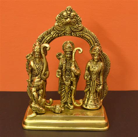 Ram Darbar Statue Set For Home Temple Lord Ram Laxman Sita With Hanuman