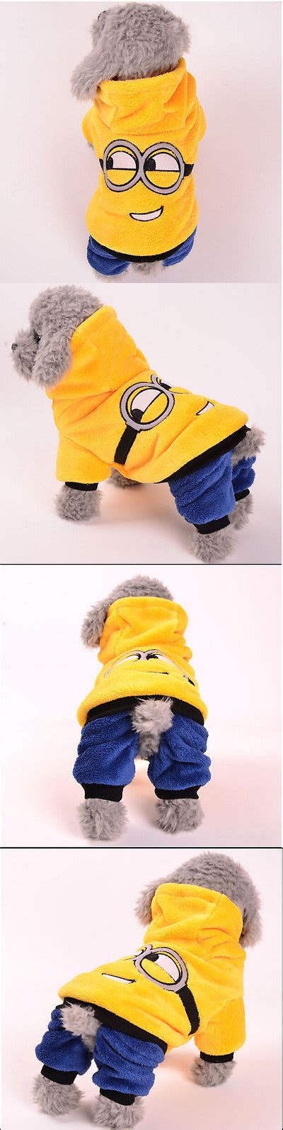 Winter Warm Coat Hoodie For Pet Dog Cute Minion Exclusively On