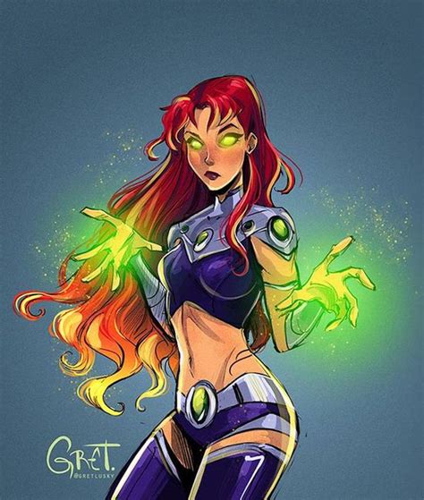 10 Dazzling Fan Art Pics Of Starfire That Will Make You To Watch Teen Titans Again